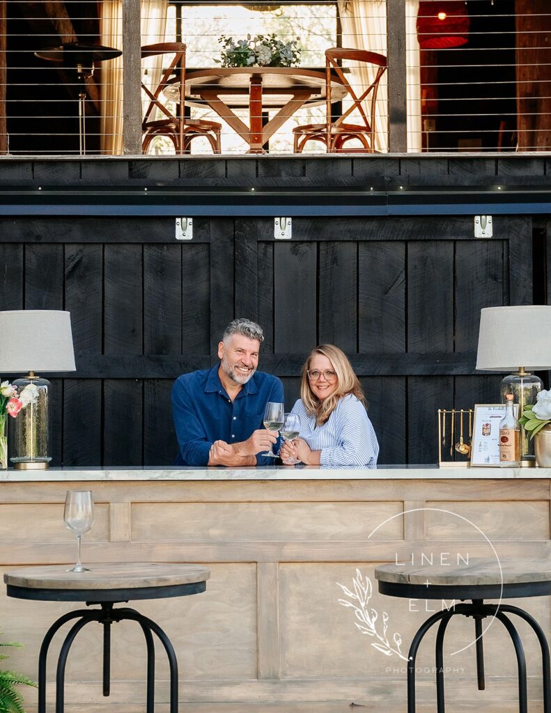 Cedar Bay Farm Owners Behind The Outdoor Bar