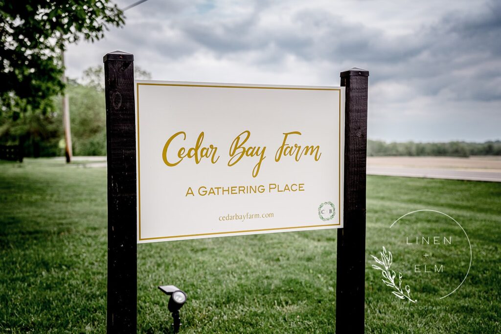 Roadside Sign For Cedar Bay Farm