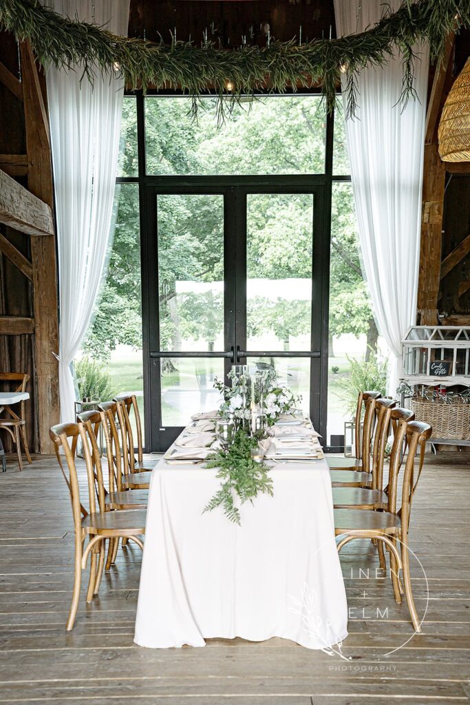 Cedar Bay Farm Head Table For Wedding