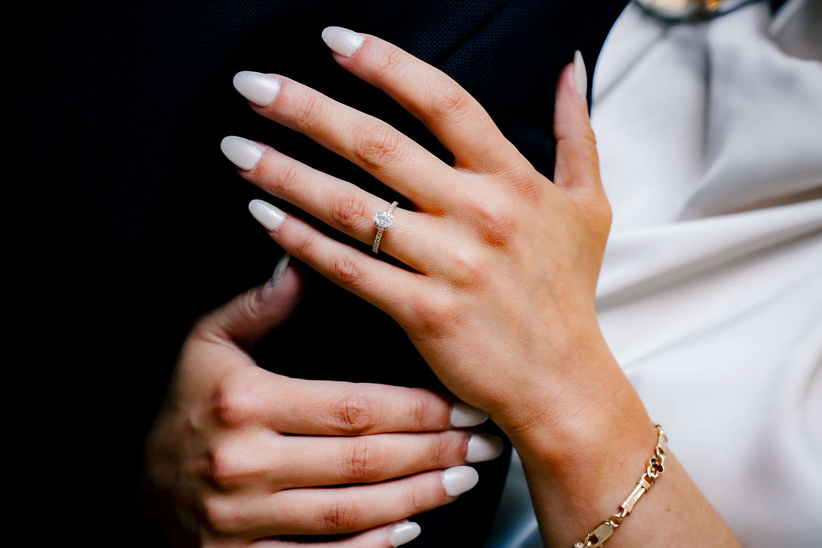 Cincinnati Wedding Photographer Engagement Session at Covington Hotel Close Up of Ring